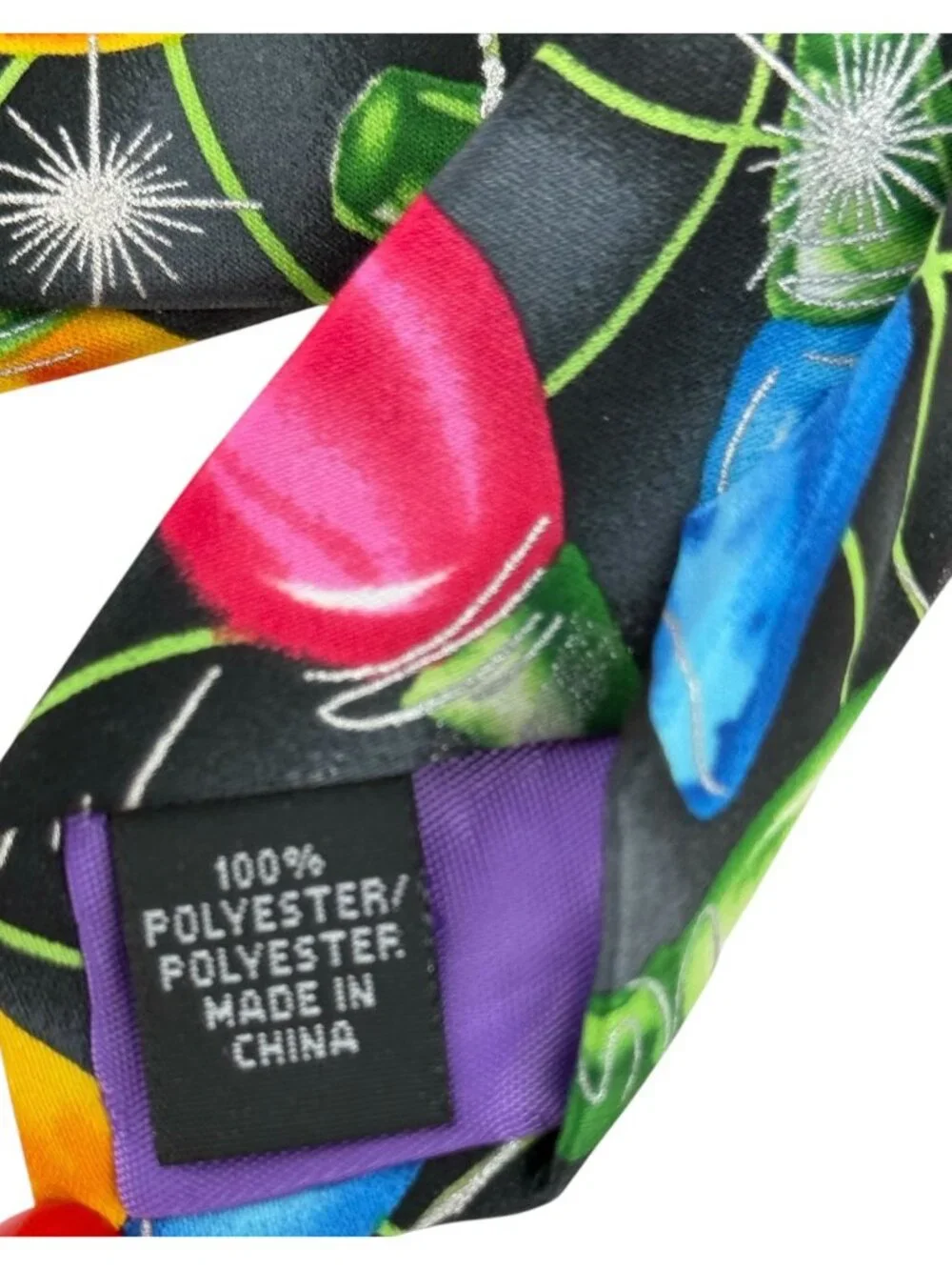 Jerry Garcia Abstract Collection 68 Men’s Neck Tie Christmas Lights Bulbs NEW